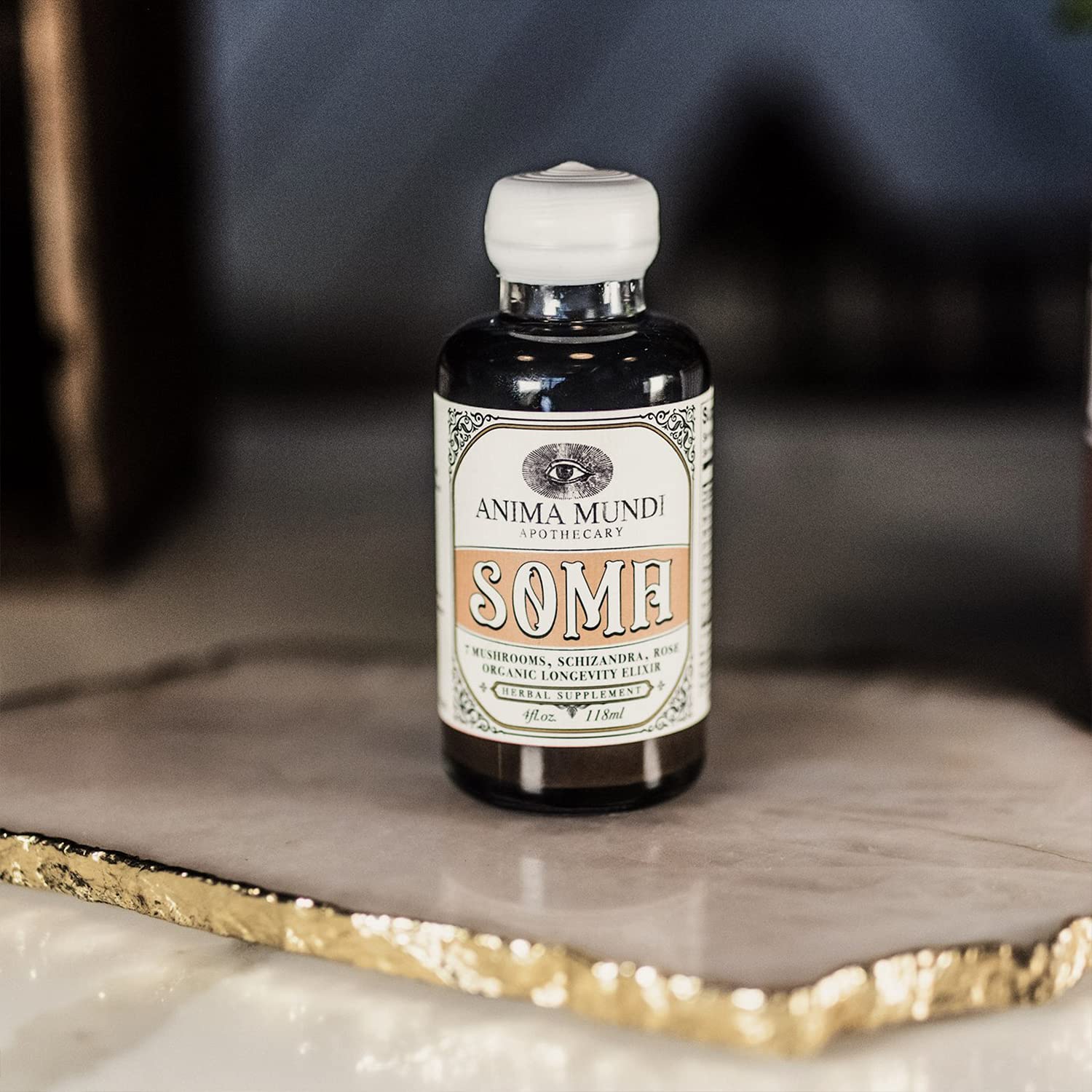 Chaga mushroom used in the Soma 7 Mushroom Elixir