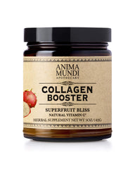 Front view of Anima Mundi Apothecary Vegan Collagen Booster Powder Superfruit Bliss bottle