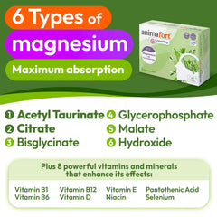 Magnesium citrate and bisglycinate for high bioavailability