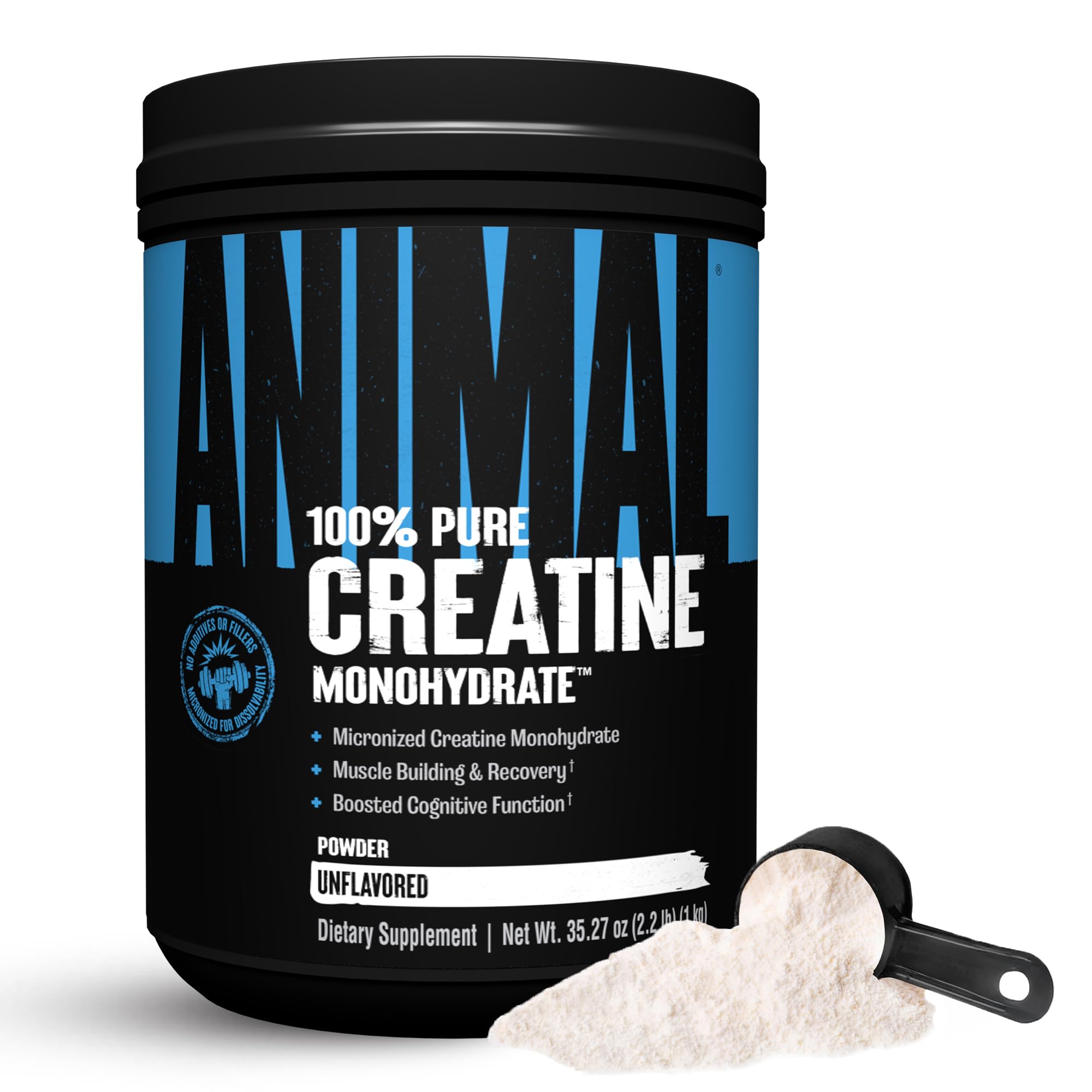 Animal Creatine Monohydrate Powder 1kg – front view