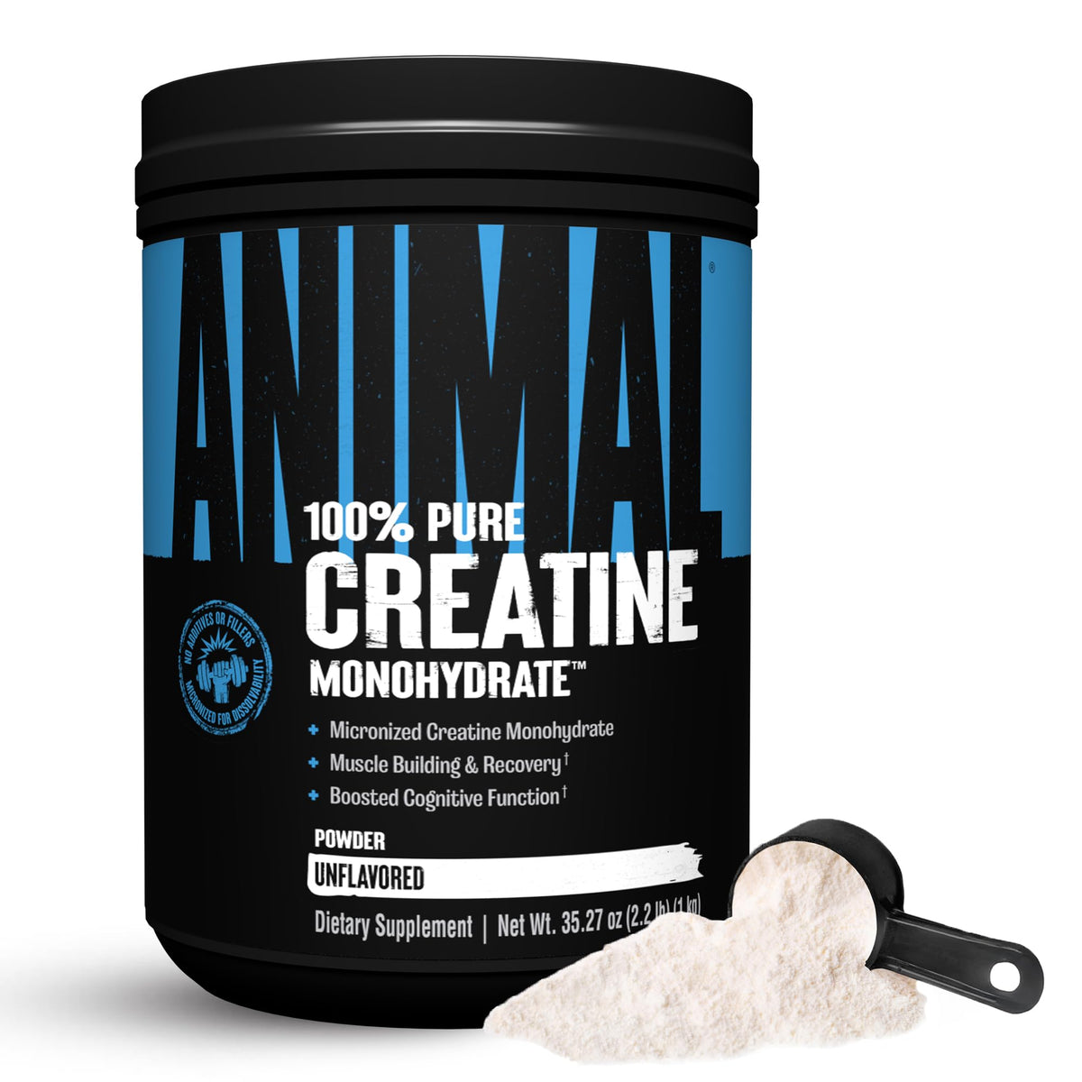 Animal Creatine Monohydrate Powder 1kg – front view