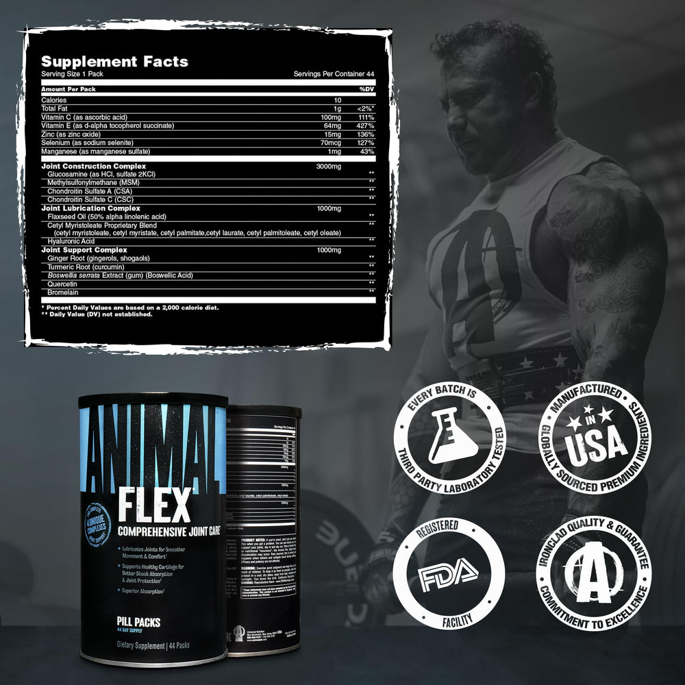 Athletes trust Animal Flex for ongoing joint comfort during training.