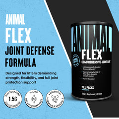 Animal Flex daily packs shown for convenient, pre-measured joint support for busy days.