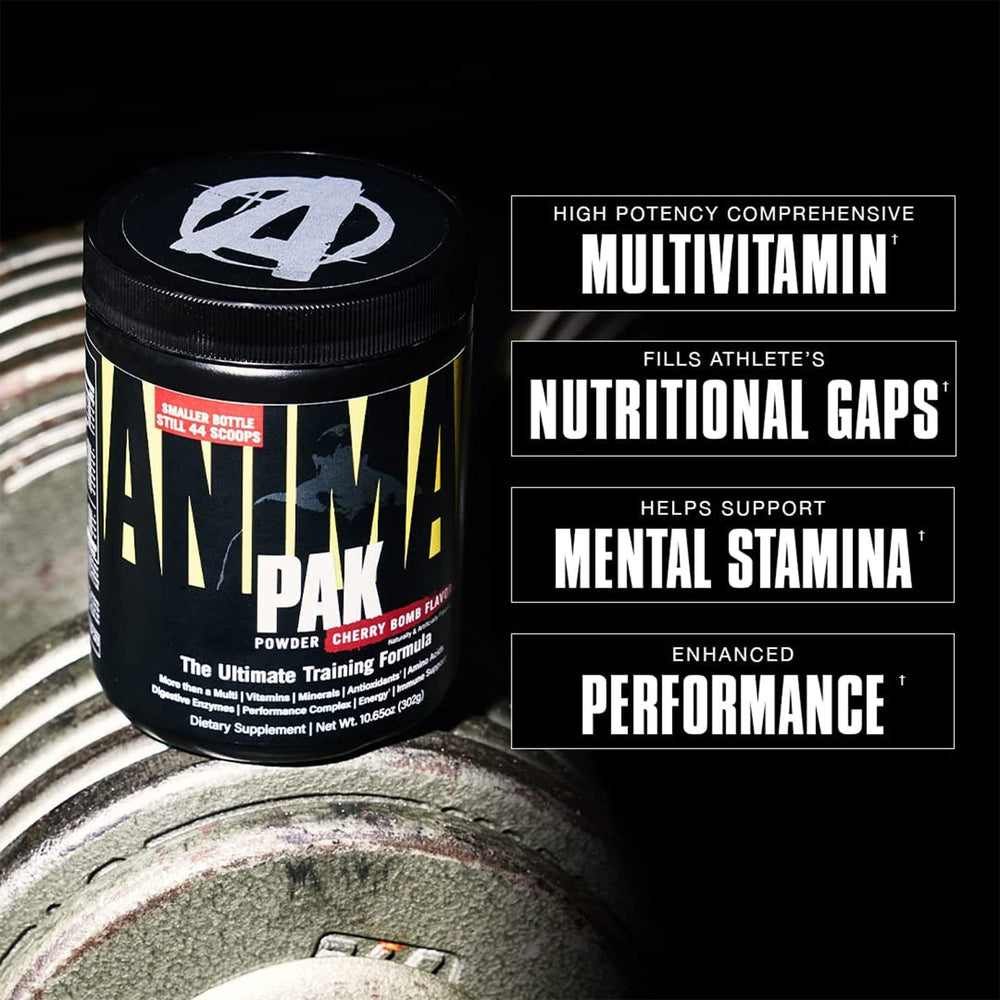 Animal Pak packaging box and bottle