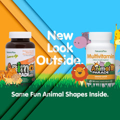 Close-up of the animal-shaped chewable tablets