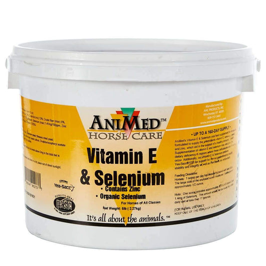 AniMed Vitamin E and Selenium with Zinc 5 lbs supplement packaging