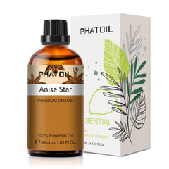 Anise Star essential oil in 30ml amber bottle with dropper