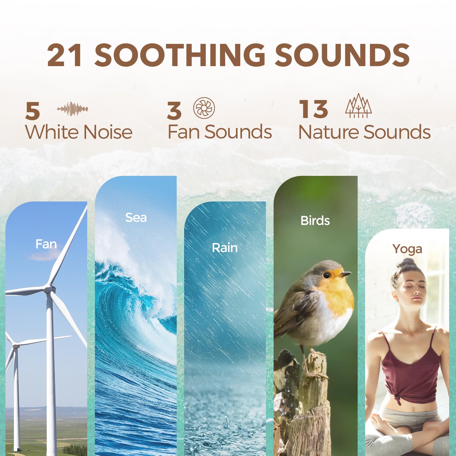 ANJANK sleep timer enables automatic shutoff after you drift off.