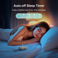 ANJANK 20-sound library display featuring lullaby, rain, and ocean sounds