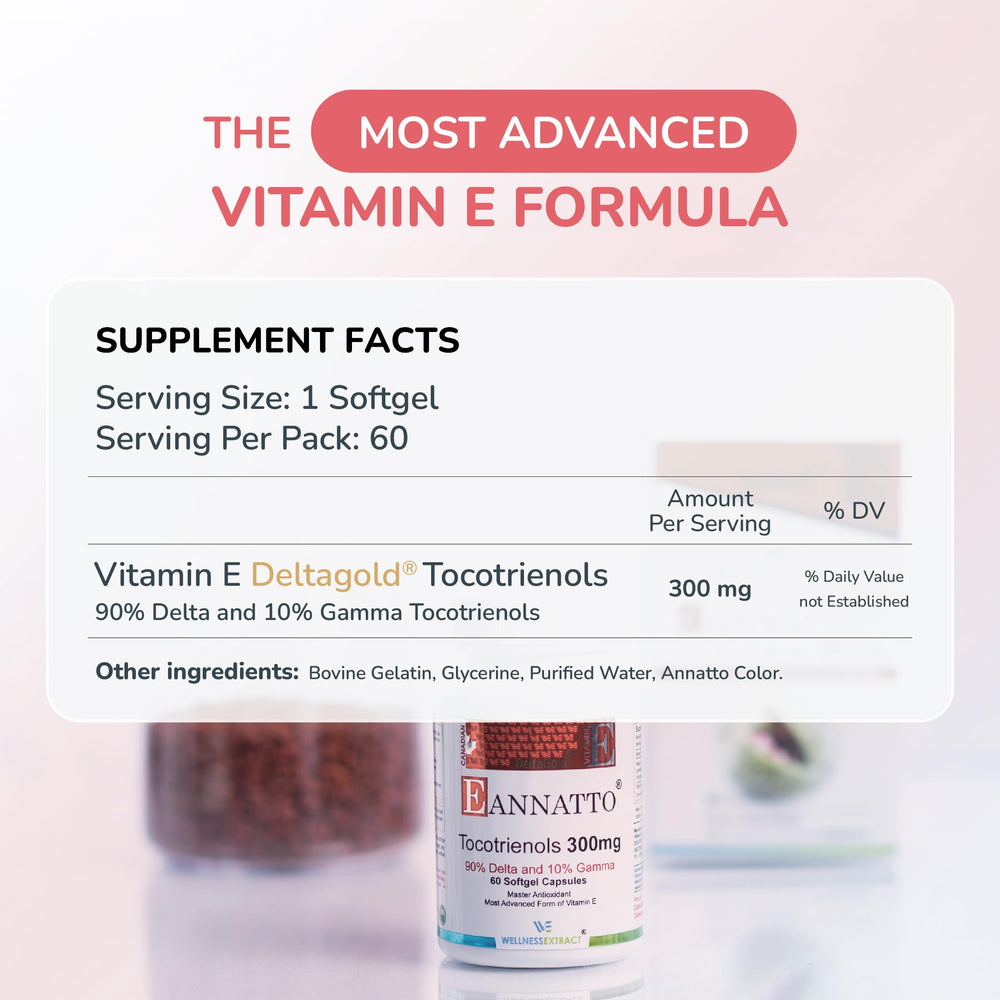 Gluten-free Non-GMO packaging for Tocotrienols supplement