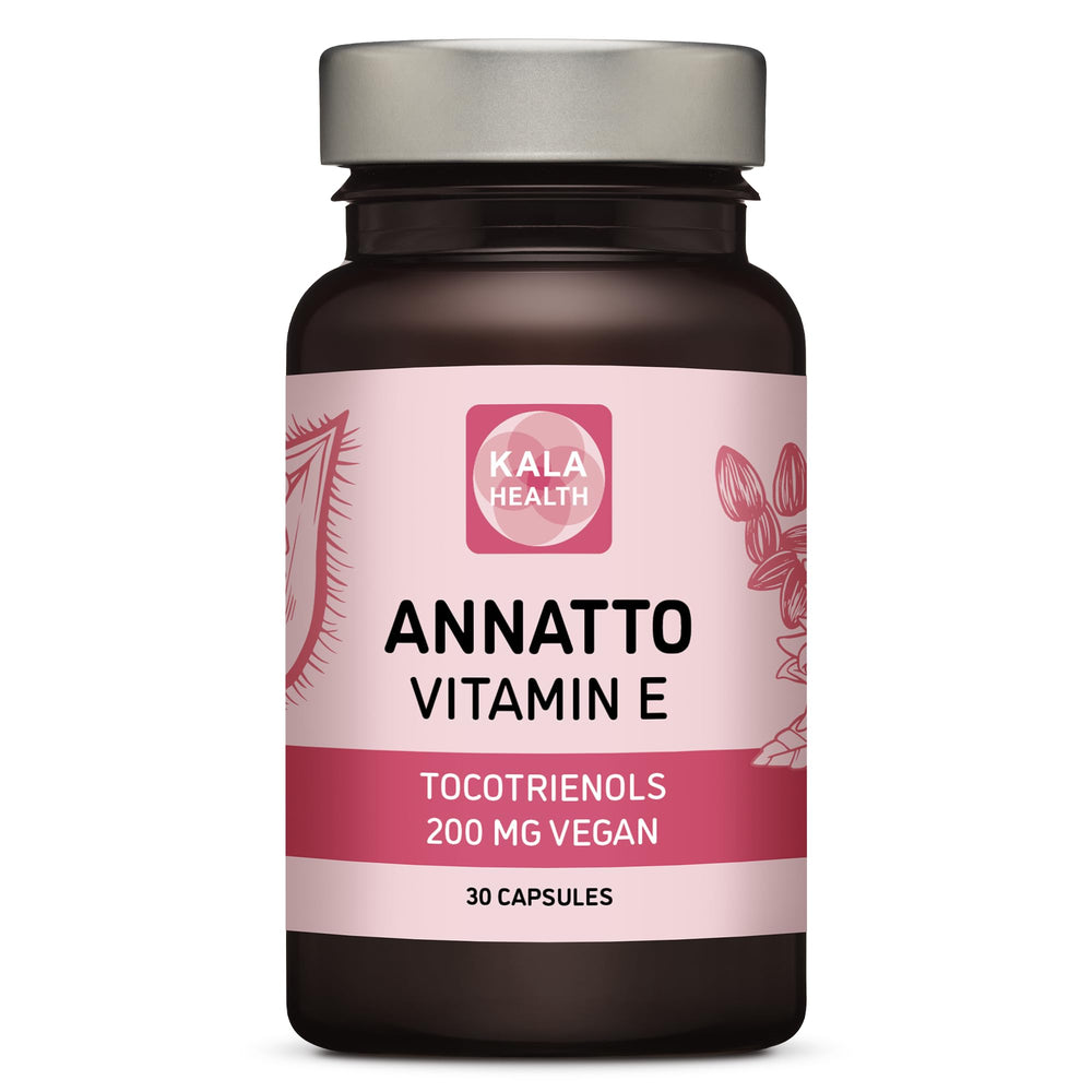 Annatto Tocotrienols vegan vitamin E supplement bottle – 200mg per capsule
