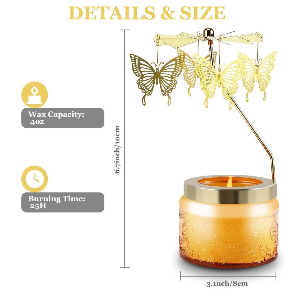 Rotating candle as an elegant anniversary gift