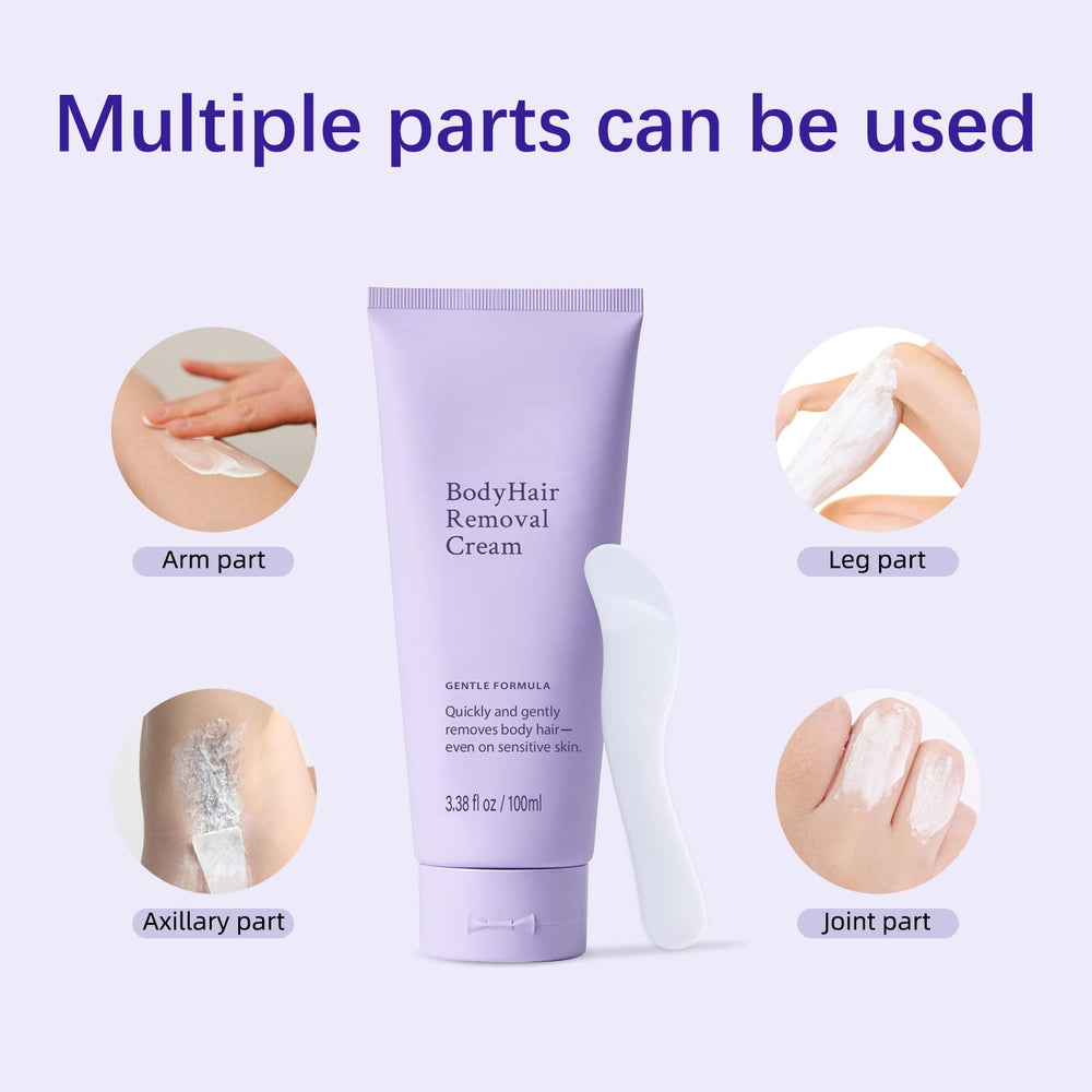 Annsky hair removal cream spatula enabling hygienic application
