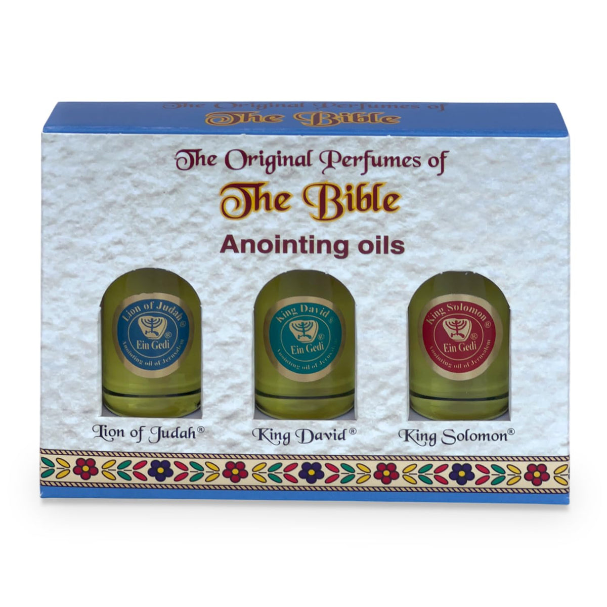 Three 10ml bottles of Anointing Oil for Prayer with virgin olive oil