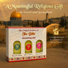 Gift-ready 3-bottle prayer oil set for gifting