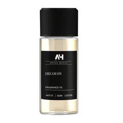 Antal Hayat Dream On bottle close-up 20ml highlights calming white tea vanilla cedar aroma for diffusers