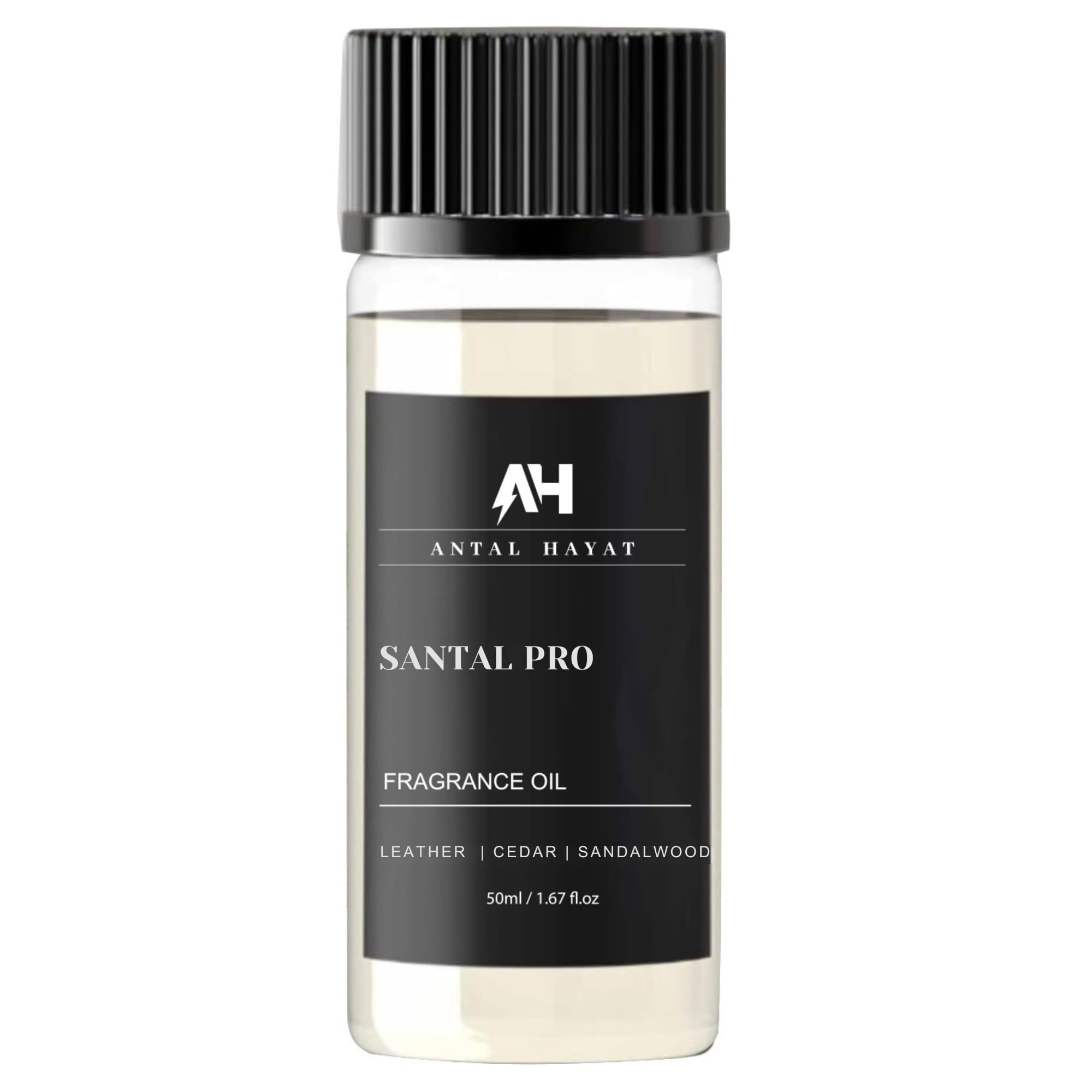 ANTAL HAYAT Santal diffuser oil 50ml bottle for elegant room fragrance and DIY crafts.