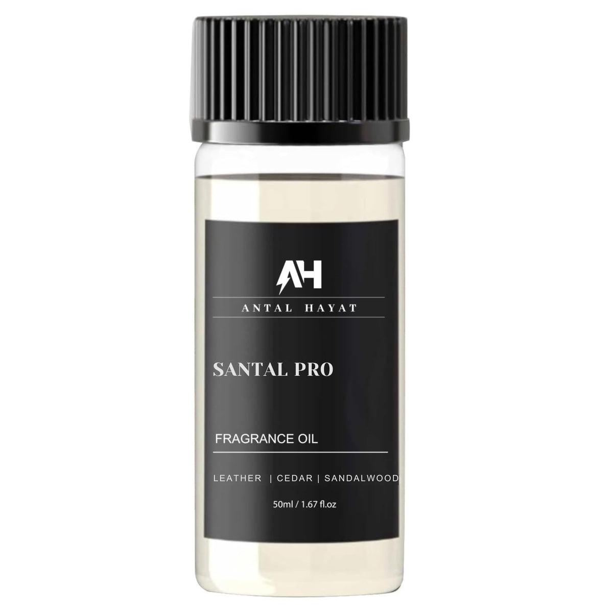 ANTAL HAYAT Santal diffuser oil 50ml bottle for elegant room fragrance and DIY crafts.