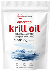 Antarctic Krill Oil 1000mg per serving softgels bottle
