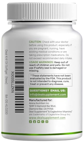 Back packaging of Antarctic Krill Oil 2-pack