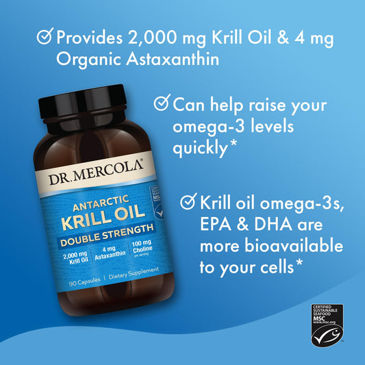 Krill oil capsule showing 440 mg omega-3 EPA and DHA