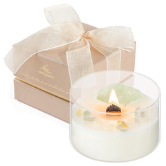 AntExpanse Vanilla Soy Candle 7oz with Wood Wick – front view