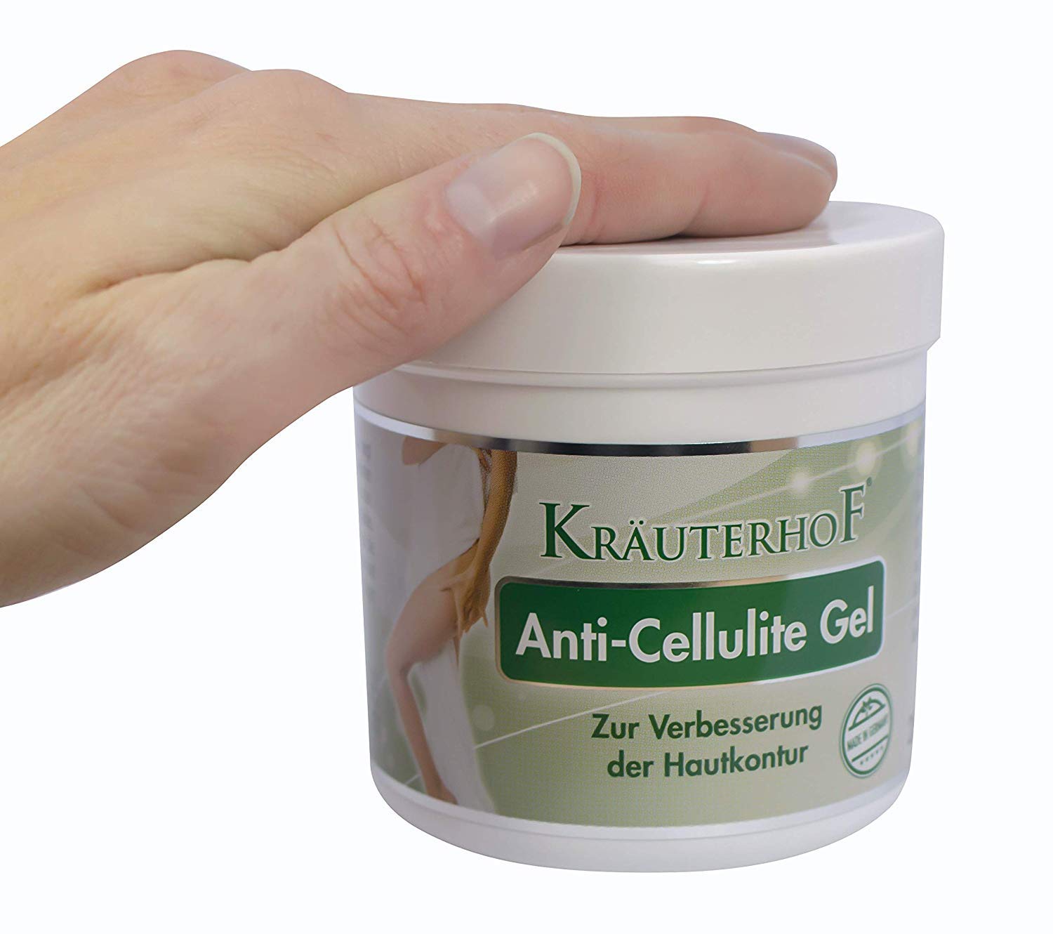 Gel being applied to skin showing thermo-active action