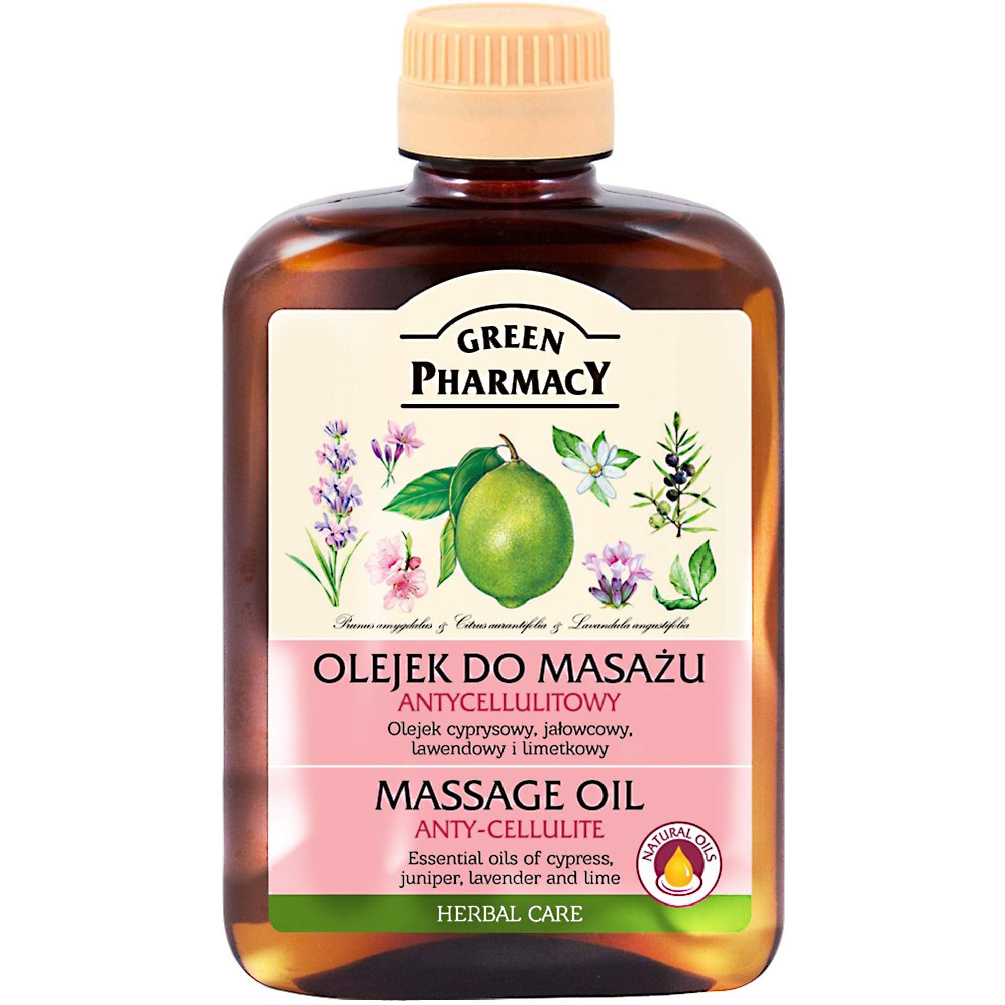 Anti-Cellulite Massage Oil bottle, 200ml