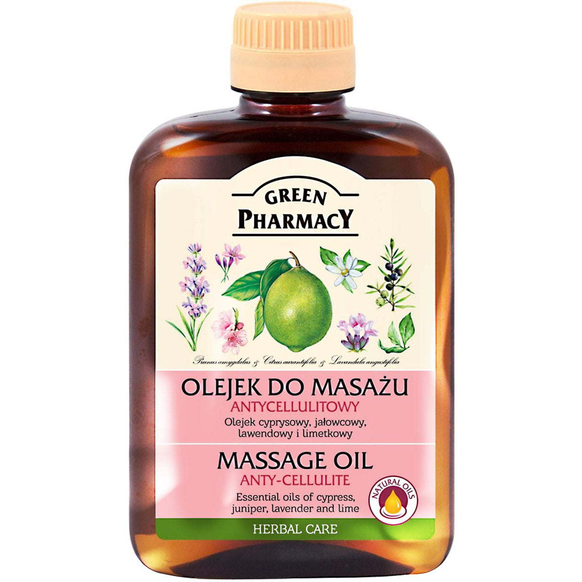 Anti-Cellulite Massage Oil bottle, 200ml