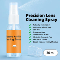 Anti-fog spray bottle for glasses