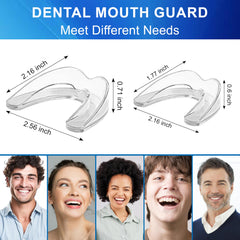 User biting down to shape the mouth guard