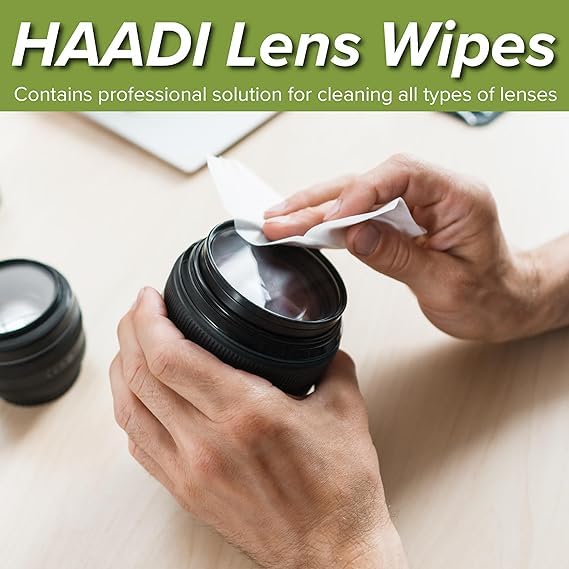 Scratching-free and ammonia-free lens wipes