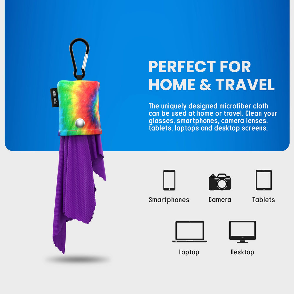 Anti-static clip-on cleaner with a sturdy carabiner