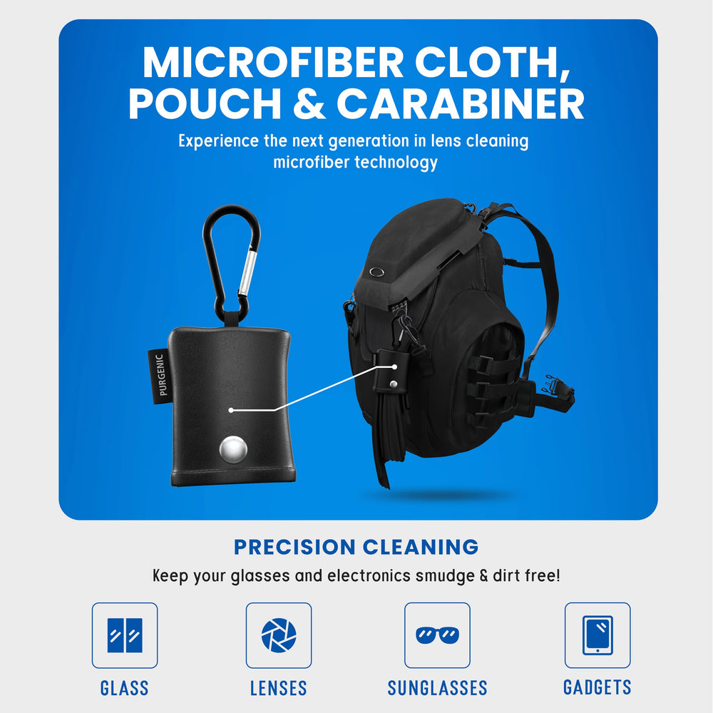 Anti-static carabiner attached to the pouch for clipping