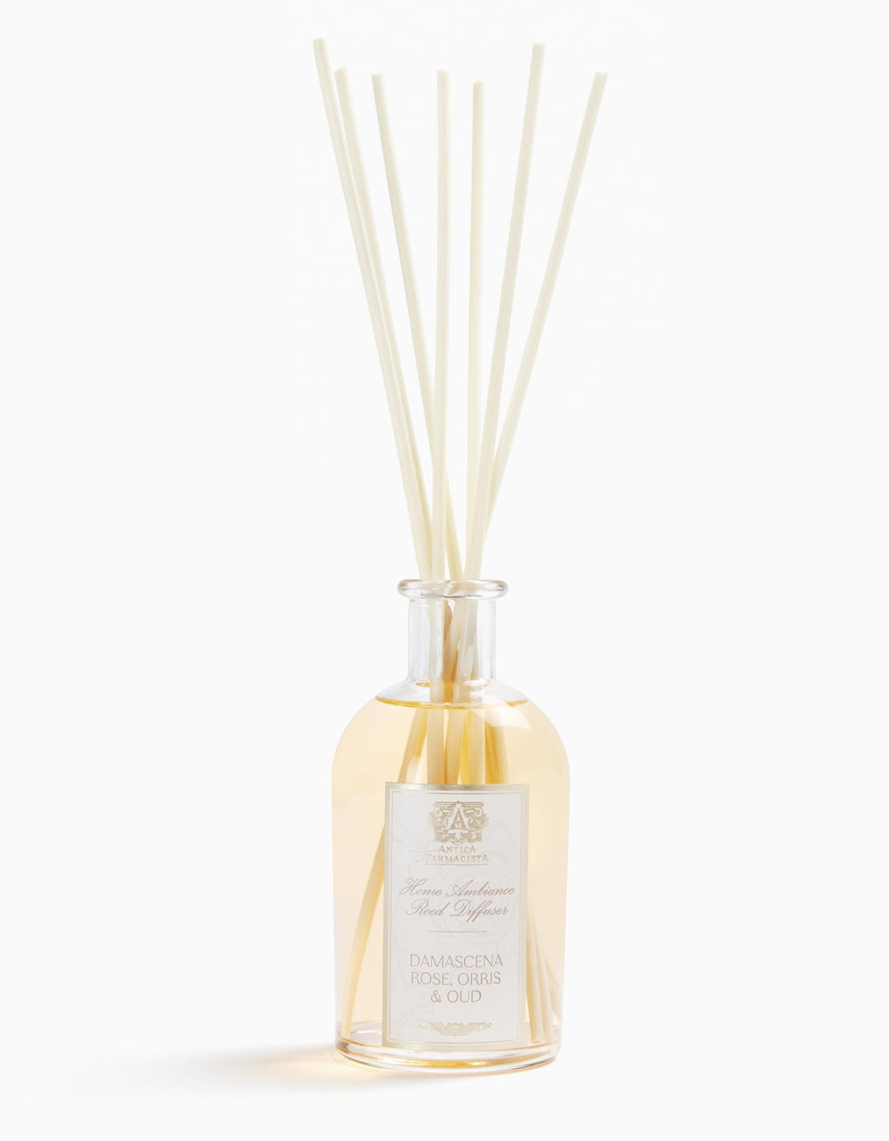 Antica Farmacista Damascena Rose Oud Reed Diffuser 8.45 fl oz with glass bottle and reeds