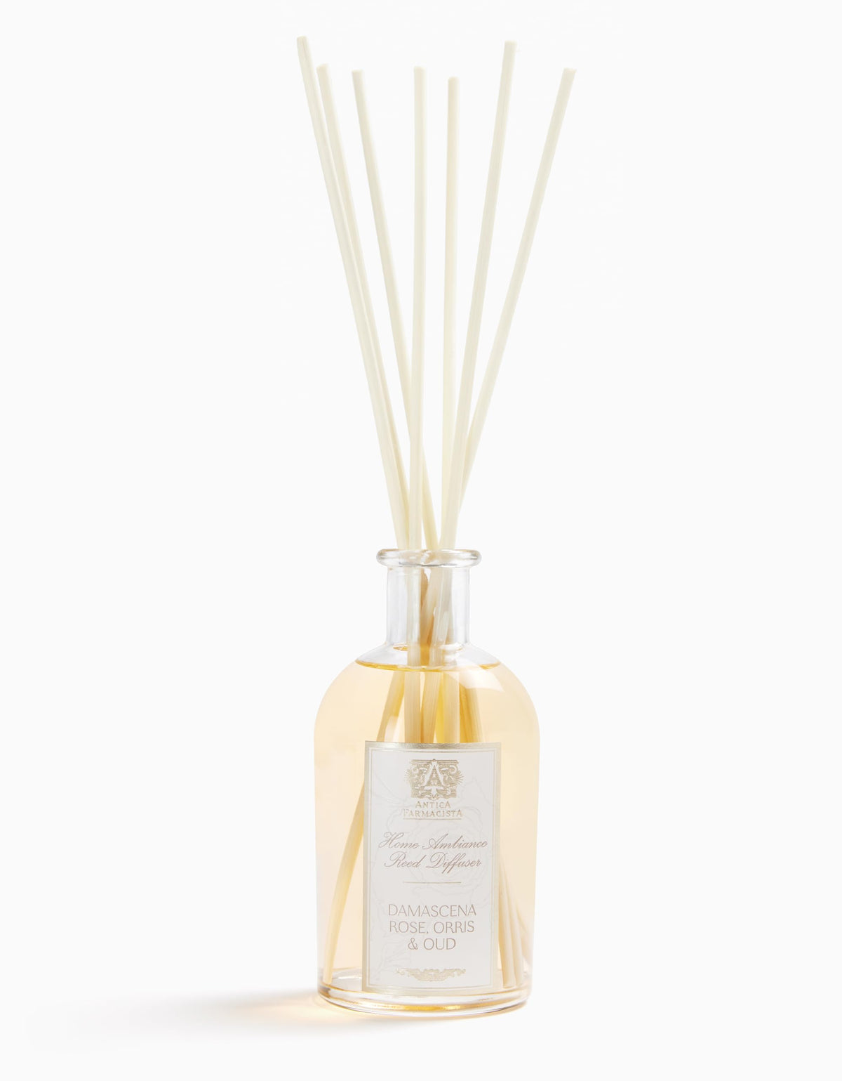 Antica Farmacista Damascena Rose Oud Reed Diffuser 8.45 fl oz with glass bottle and reeds