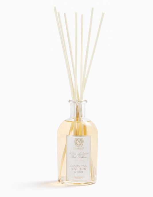 Antica Farmacista Damascena Rose Oud Reed Diffuser 8.45 fl oz with glass bottle and reeds