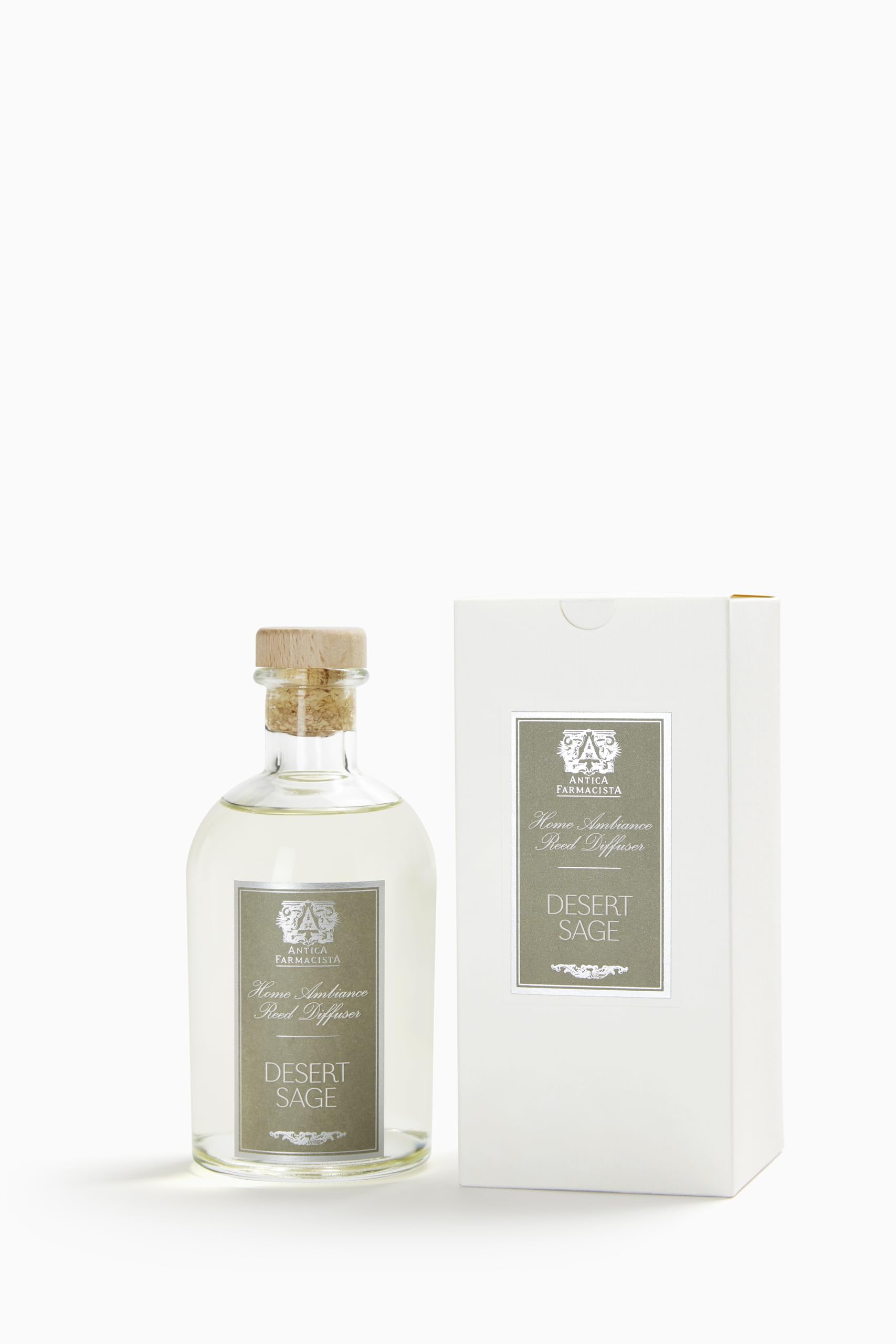 Desert Sage reed diffuser with glass bottle and reeds