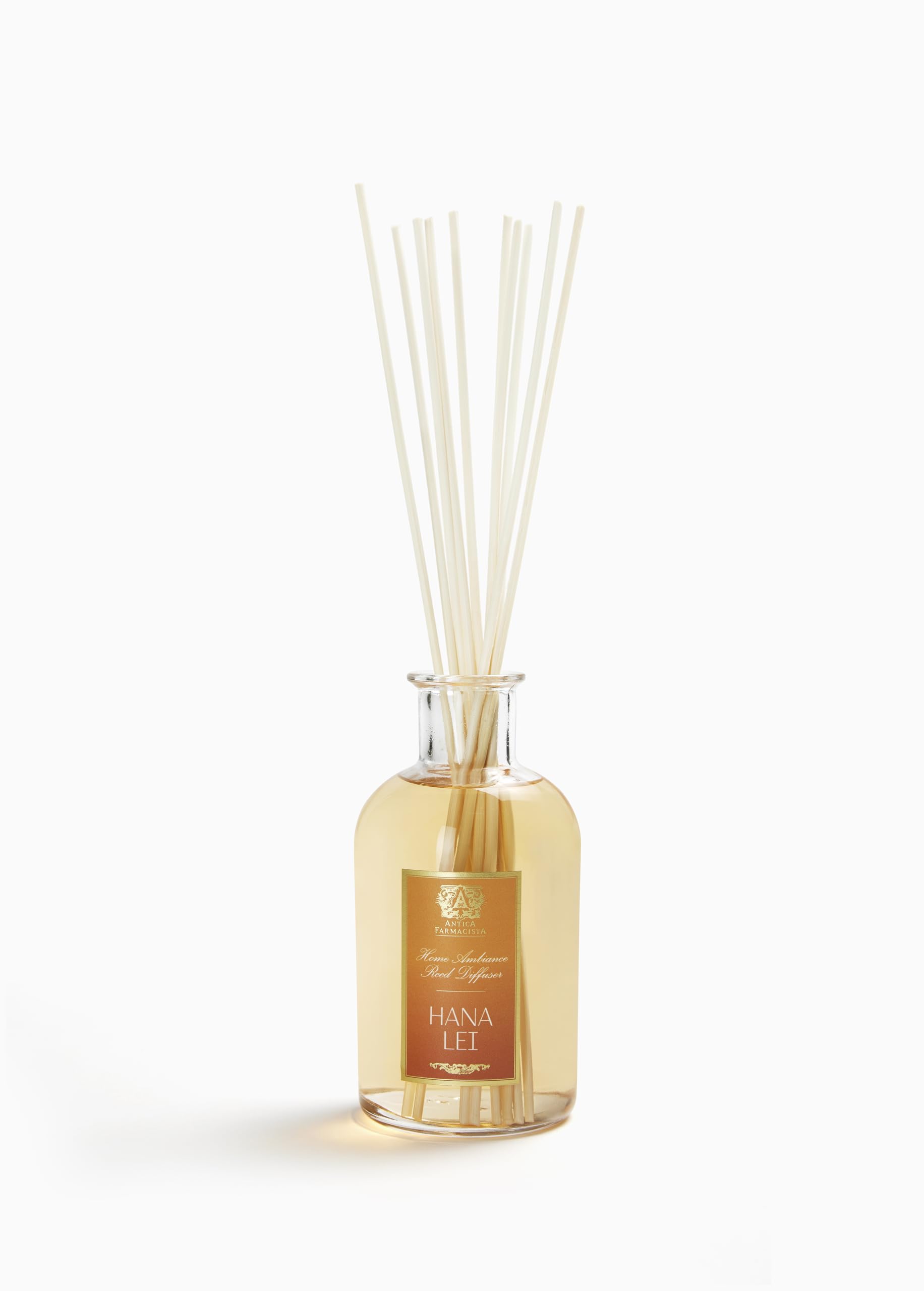 Antica Farmacista Hana Lei Diffuser 16.9 oz with reeds in glass bottle