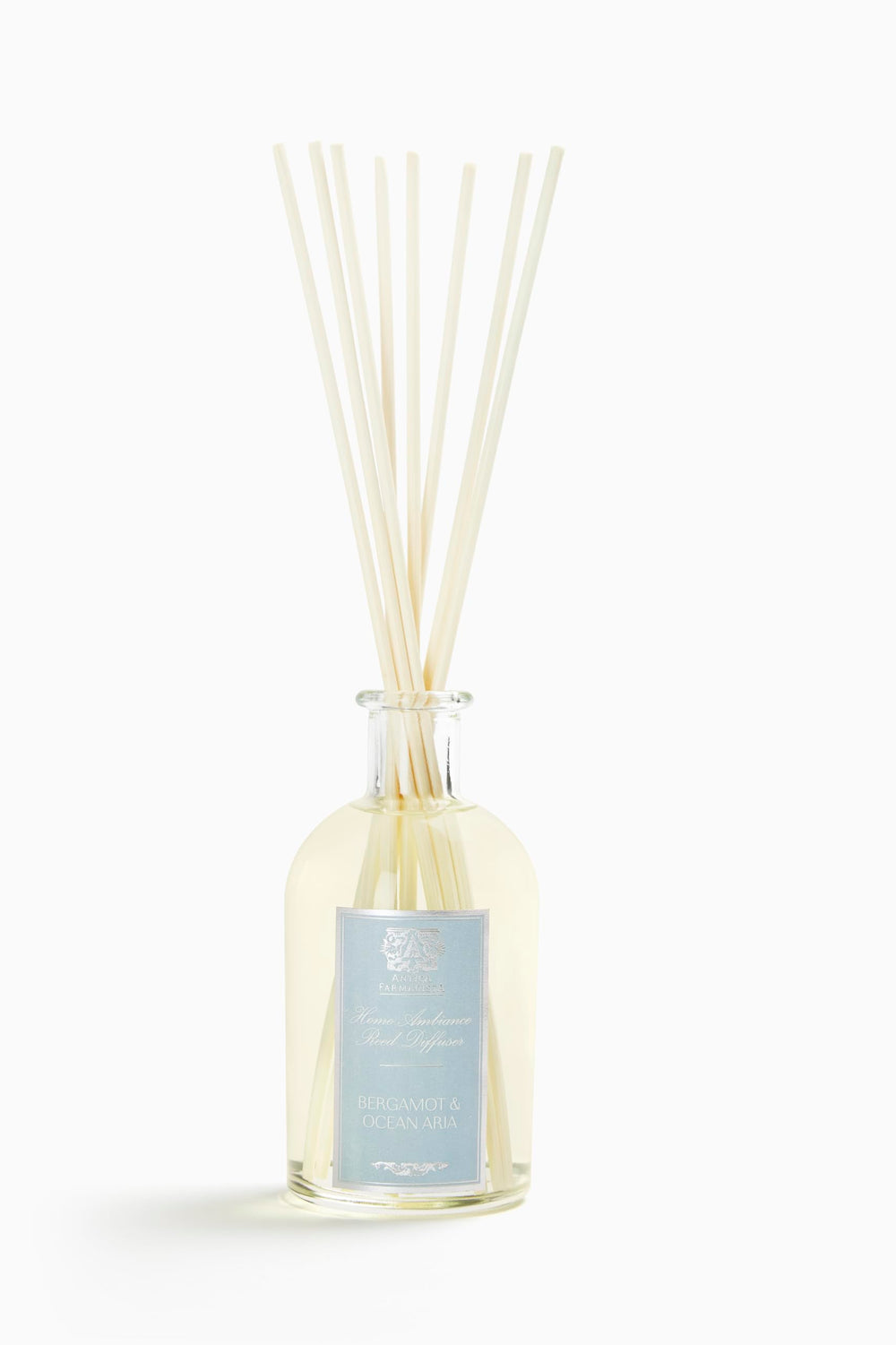 Antica Farmacista Bergamot and Ocean Aria diffuser bottle with reeds, 8.45 oz