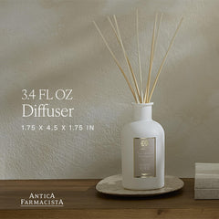 Luxury glass diffuser with signature reeds