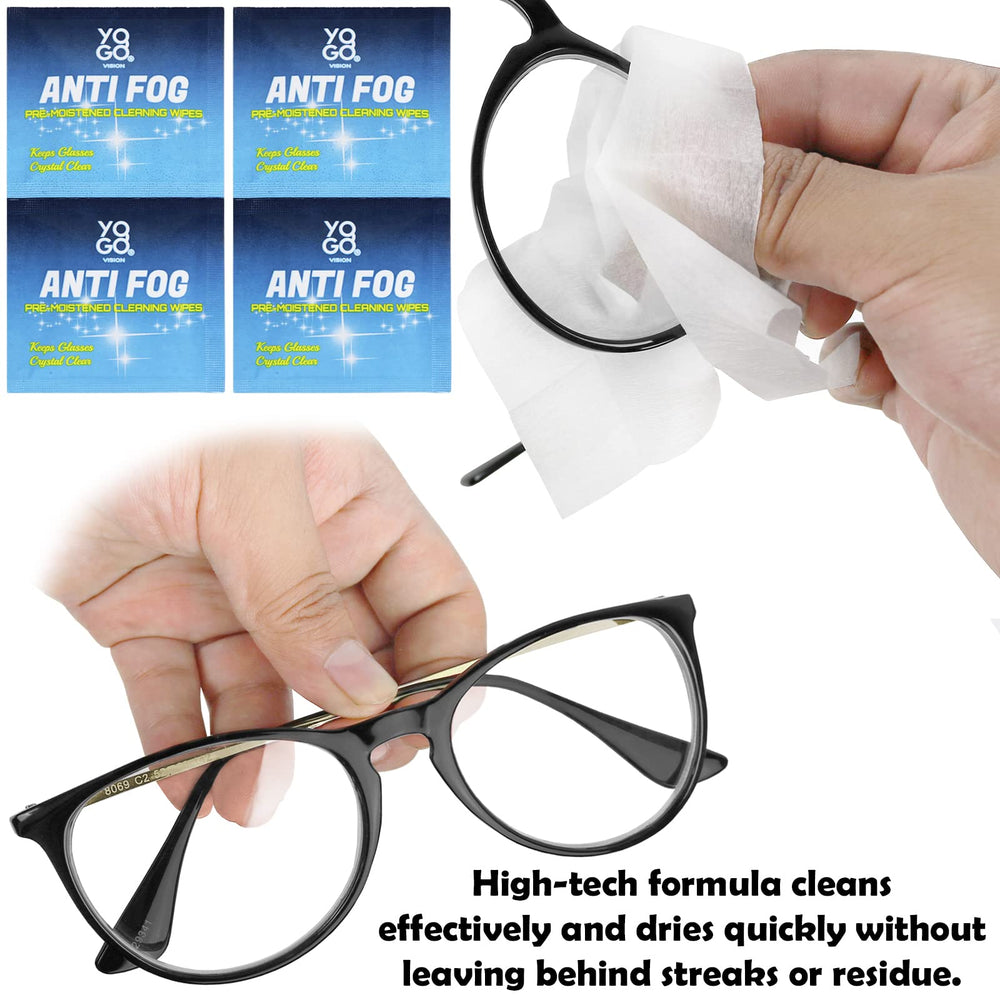 Individual wrapped anti-fog lens wipes