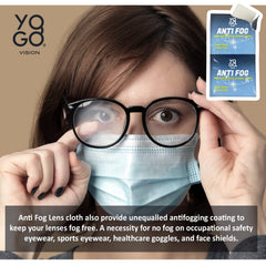 200-pack anti-fog wipes for glasses and screens