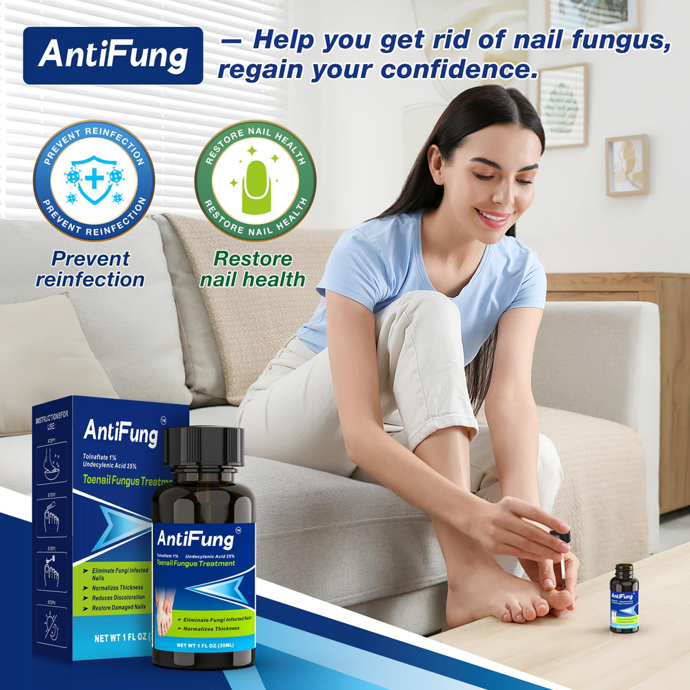 AntiFung compact travel bottle presents convenient on-the-go treatment