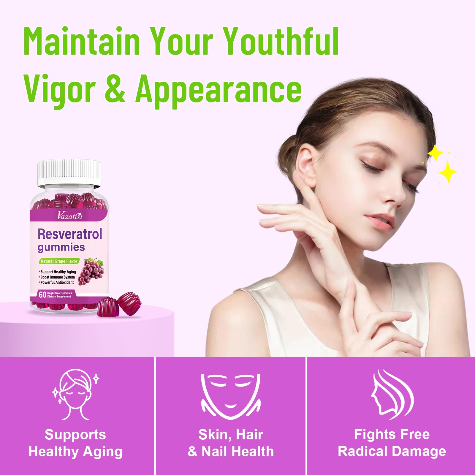 Antioxidant and anti-aging support graphic