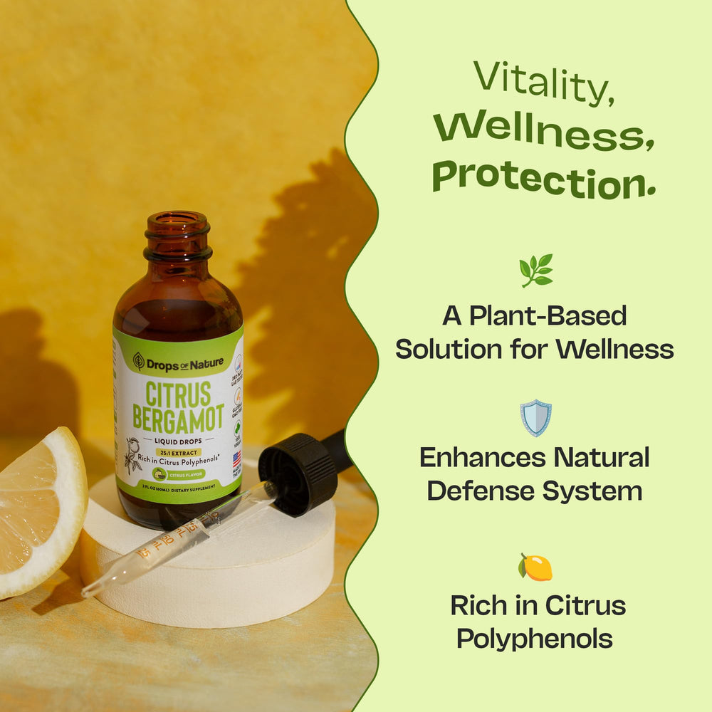 Antioxidant comparison illustration with resveratrol and bergamot
