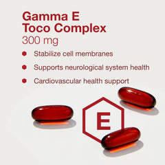 Graphic depicting antioxidant support for Vitamin E supplement