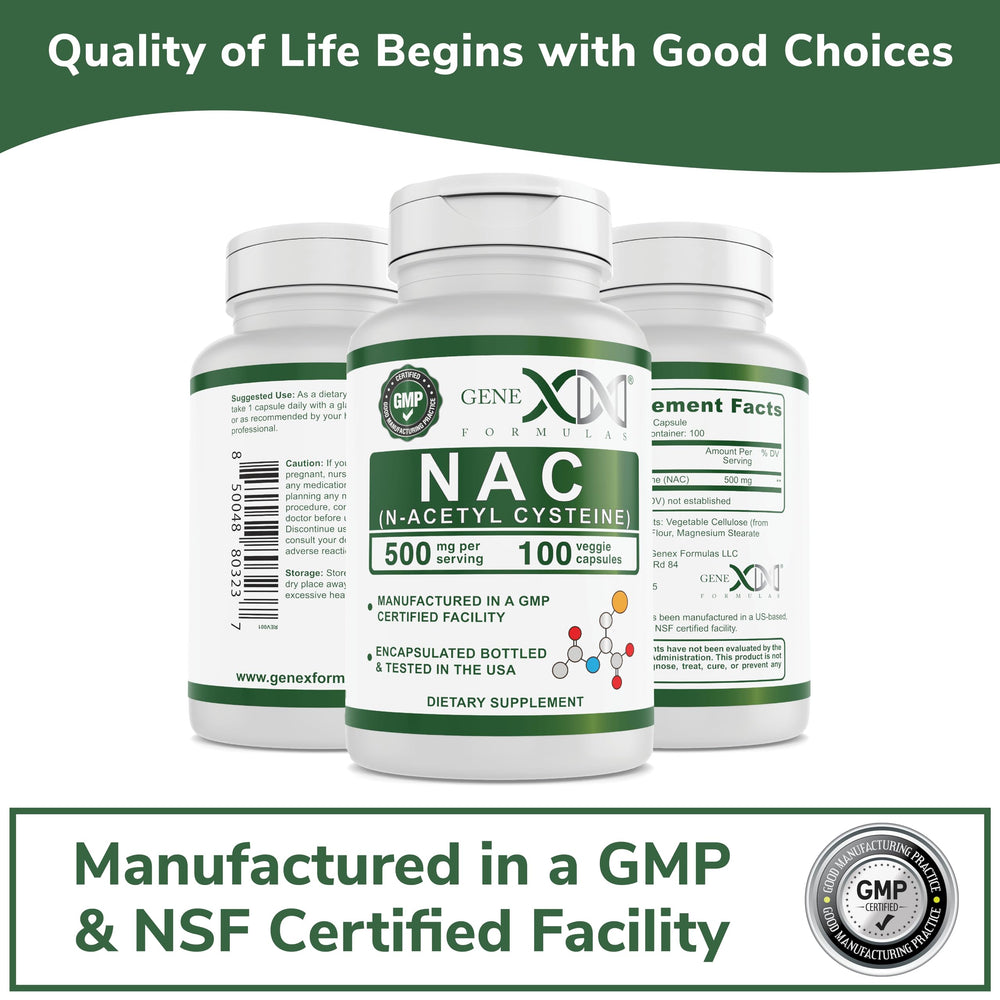 Antioxidant support with N-Acetyl Cysteine