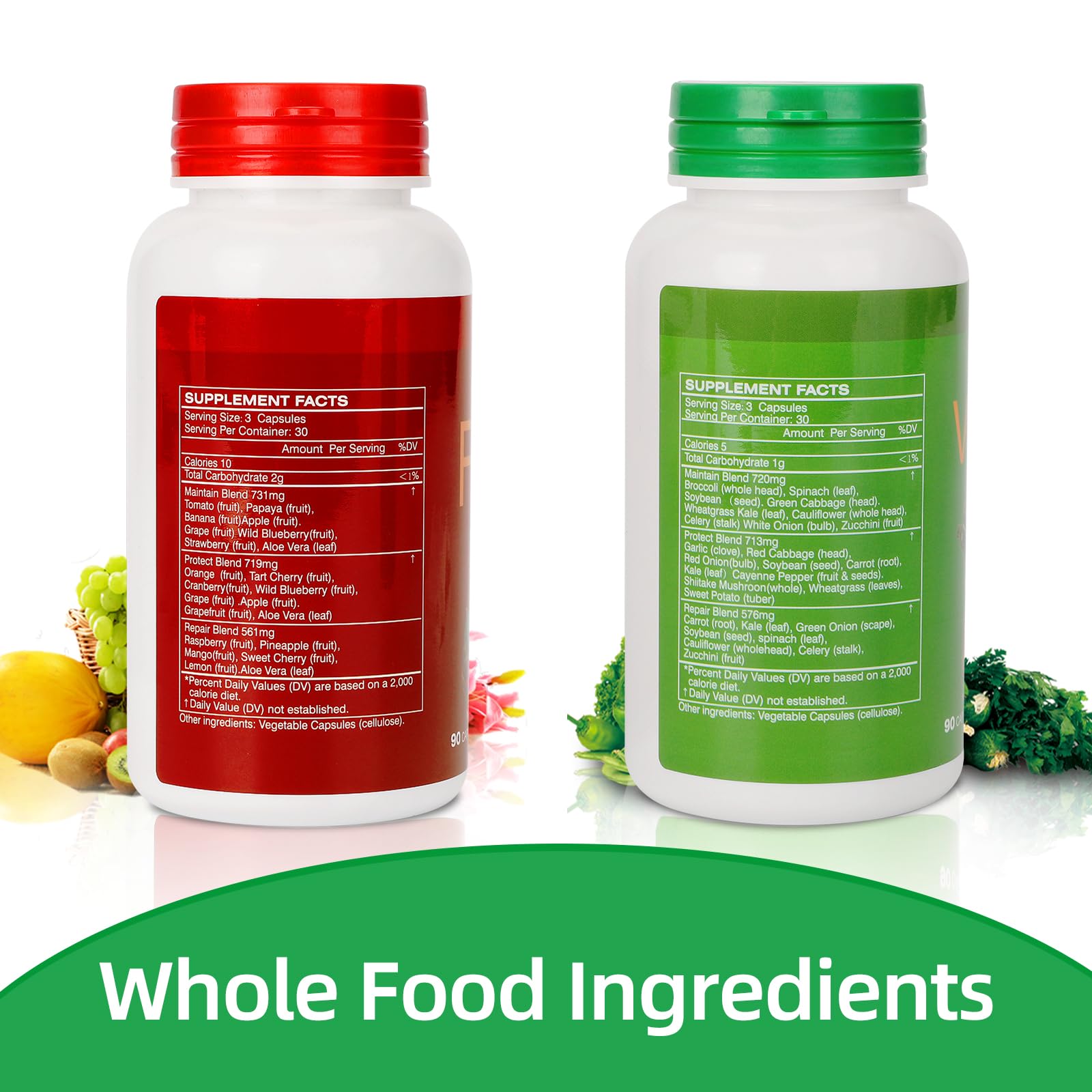 Antioxidants with probiotics and enzymes illustration