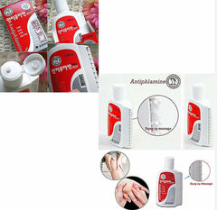 Non-greasy, fast-absorbing massage lotion in use